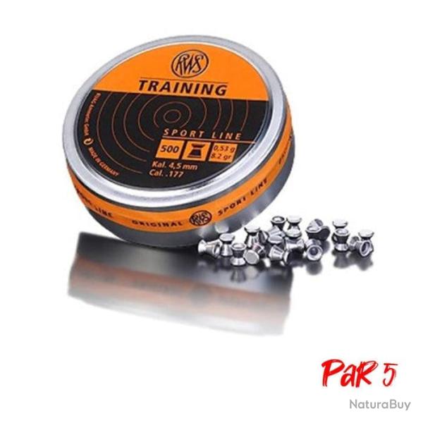 Plombs RWS Training 0.53 g - Cal. 4.5 - Par 5