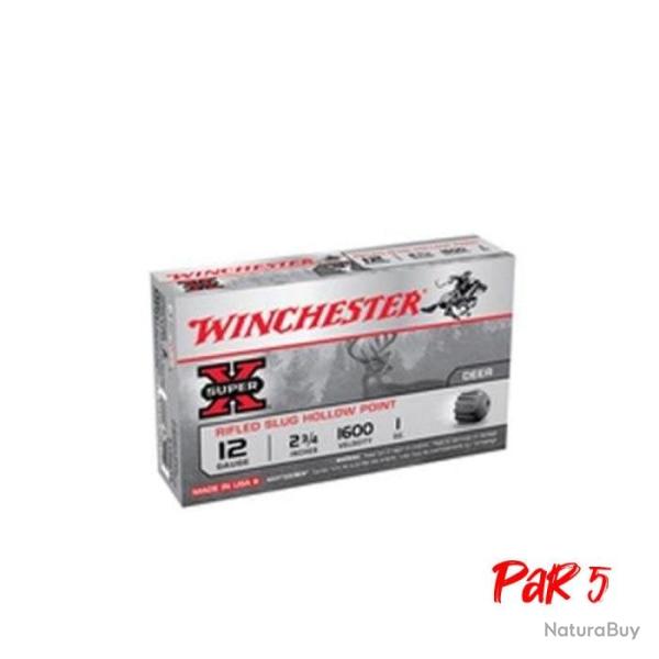 Cartouche Winchester Super-X Slug Rifled - Cal.12/70 - Par 5