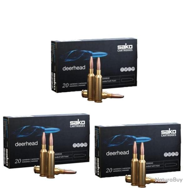 Balles Sako DeerHead Soft Point - Cal. 260 Rem - 260 Rem / Par 3