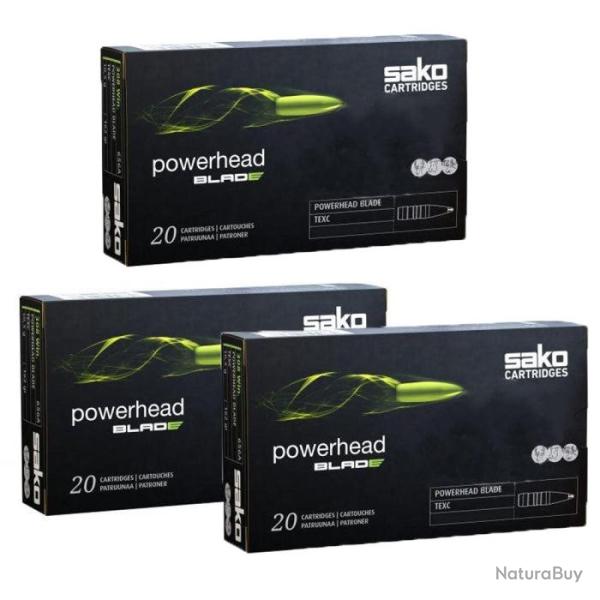 Balles Sako PowerHead Soft Point - 9.3x66 / Par 3