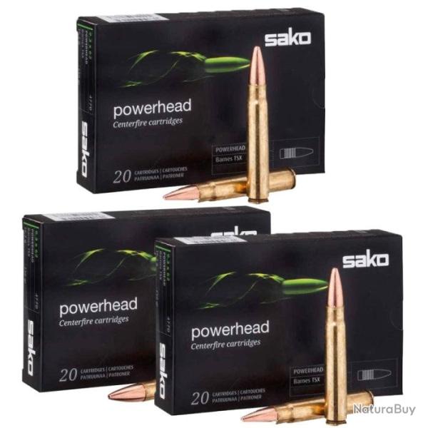 Balles Sako PowerHead II Barnes TTSX - Cal. 8x57 JS - 8x57 JS / Par 3