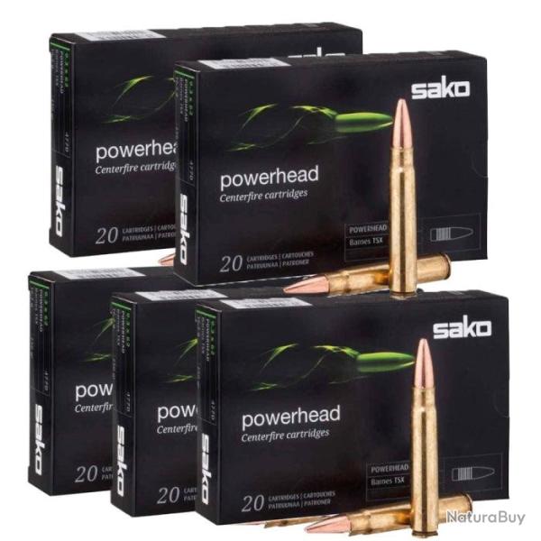 Balles Sako PowerHead II Barnes TTSX - Cal. 8x57 JS - 8x57 JS / Par 5