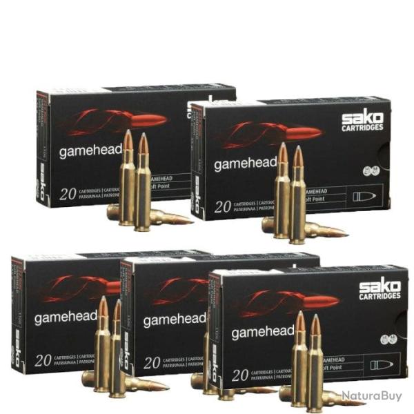 Balles Sako GameHead Soft Point - Cal. 308 Win Mag - Par 5 / 180 g