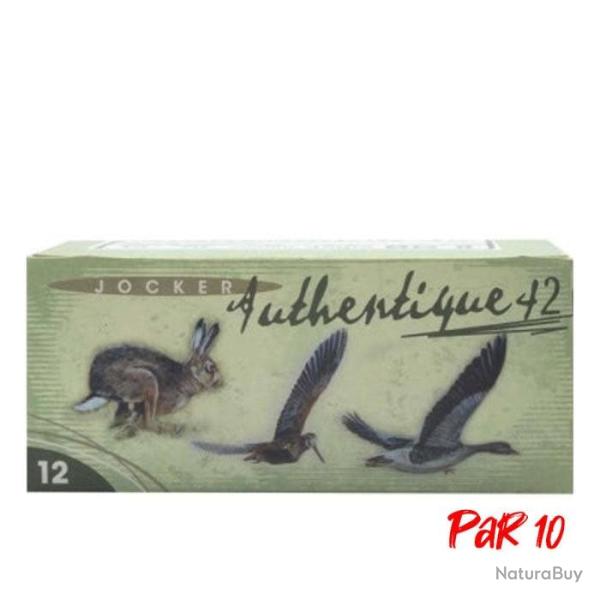 Boite de 10 Cartouches Jocker Authentique 42 BG Cal. 12 70 25 NI Par 10
