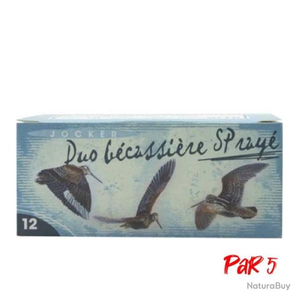 Boite de 10 Cartouches Jocker Duo Becassiere SP Raye 34 BJ - Cal. 12/ - Par 5