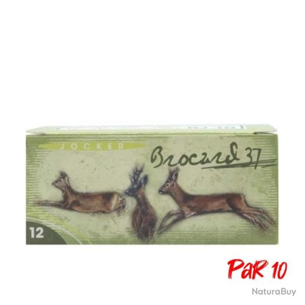 Boite de 10 Cartouches Jocker Brocard 37 BJ - Cal. 12/70/25 - PB 2 NI - Par 10