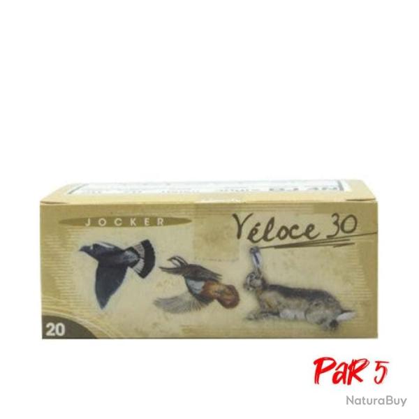 Boite de 10 Cartouches Jocker Veloce 30 BJ Cal. 20 70 16 NI Par 5
