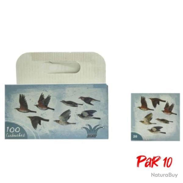 Bo�te de 100 Cartouches Jocker Grand Passage 28 BJ Cal. 20 70 16 Par 10