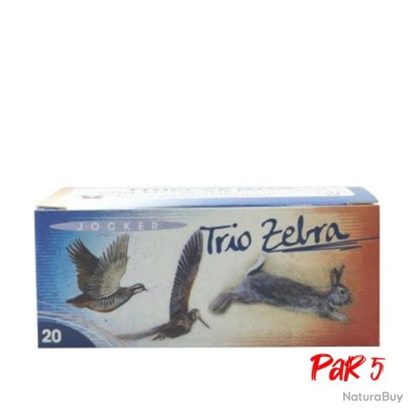 Boite de 10 Cartouches Jocker Trio Zebra 28 BG Rose - Cal. 20/70/16 - 8/9/10 / Par 5