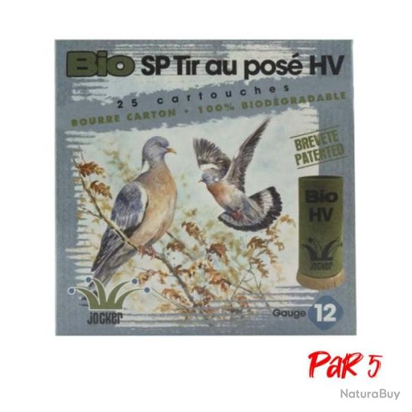 Bo�te de 25 Cartouches Jocker Bio SP Tir au Pose 50 HV BJ Cal. 12 76 25 Par 5