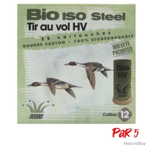 Bo�te de 25 Cartouches Jocker Bio ISO Steel 35 Orange - Cal. 12/76/25 - 4A / Par 5