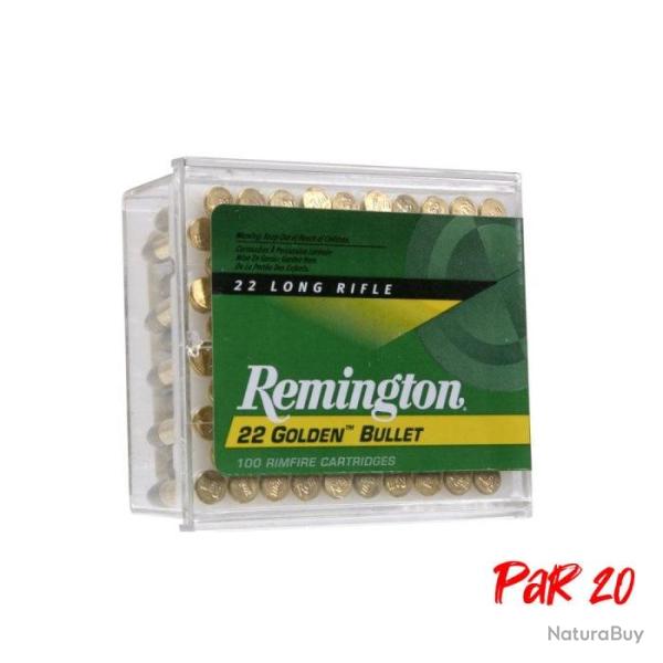 Balles Remington Golden Pointe Cuivre - Cal. 22 LR - 22LR / Par 20