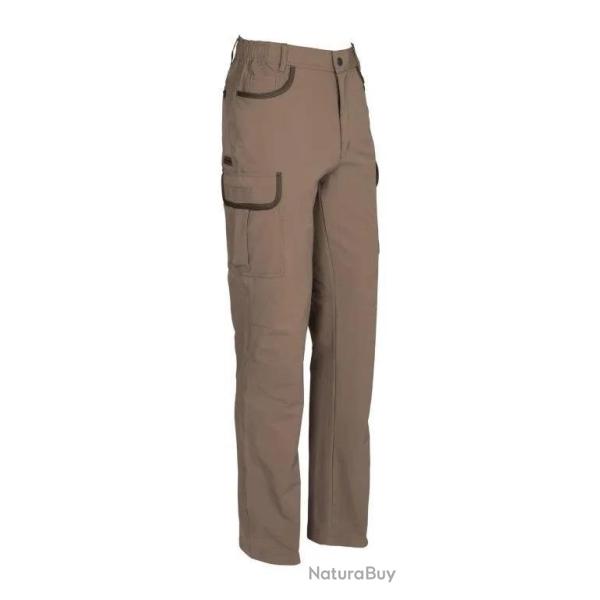 Pantalon De Chasse Percussion Hyperstretch Savane Beige