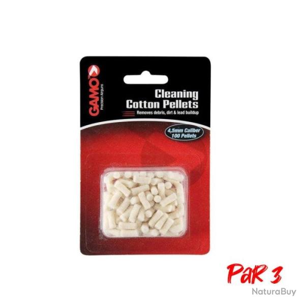 Plombs de nettoyage Gamo Plombs coton - Cal. 4.5 - Par 3