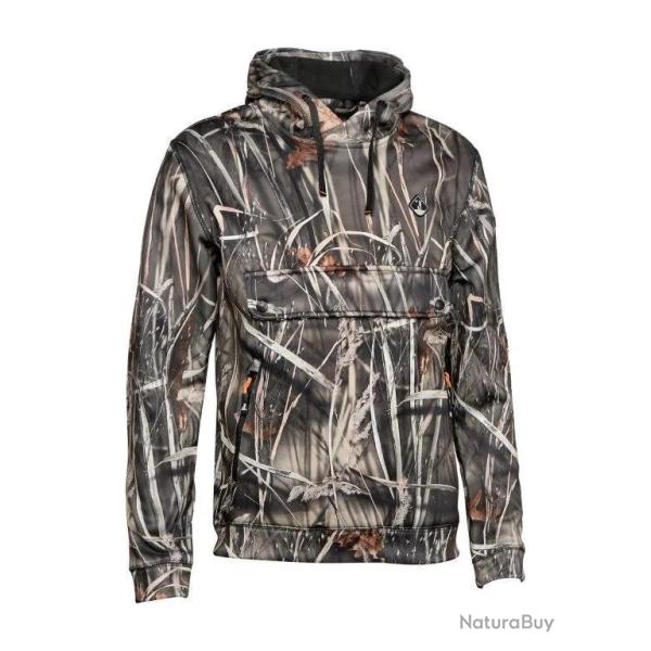 Sweat Zipp� De Chasse Enfant Percussion Camo Roseau
