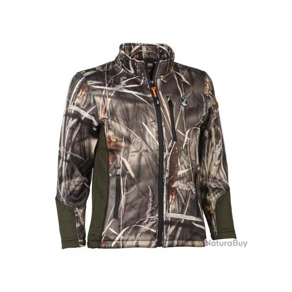 Sweat Zipp� De Chasse Enfant Percussion Camo Roseau