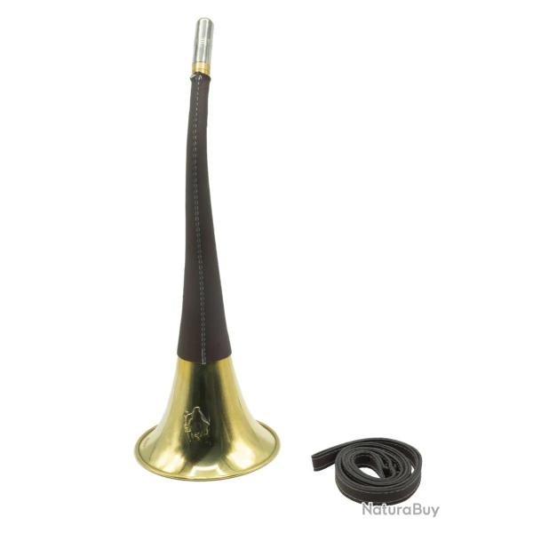 Corne D'appel � Pavillon et Rev�tement Cuir Januel 40 cm