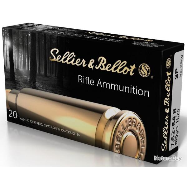 CARTOUCHES SELLIER BELLOT 7.62X54R SP 180 GRAINS