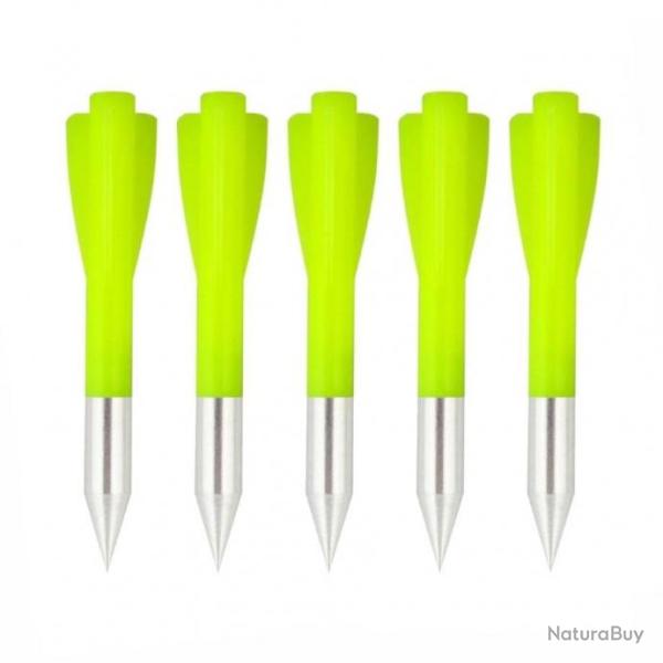 5 x Fl�chettes Fl�ches Type Prince 146 Fluo Jaune Chasse pour Pistolet Arbal�te S�rie 502