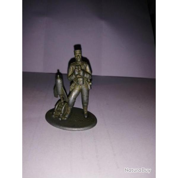 Soldat Francais 1916 avec "CRAPOUILLOT" Obusier de tranchees