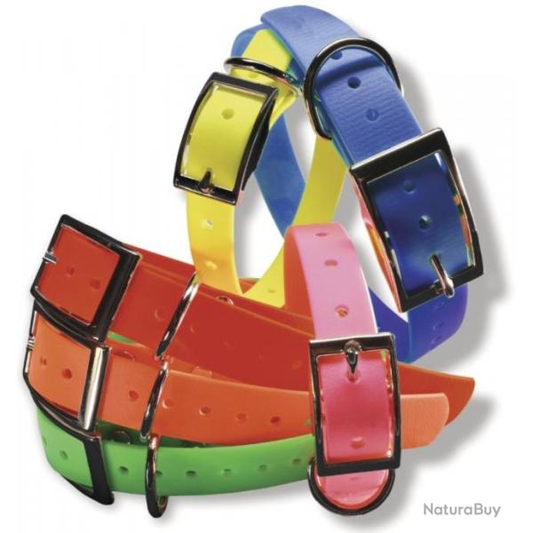 Colliers PISTEURS Jaune (65 cm x 19 mm) en Polyur�thane