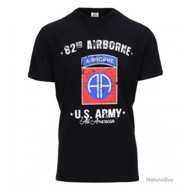 T-Shirt de la 82nd AIRBORN Noir