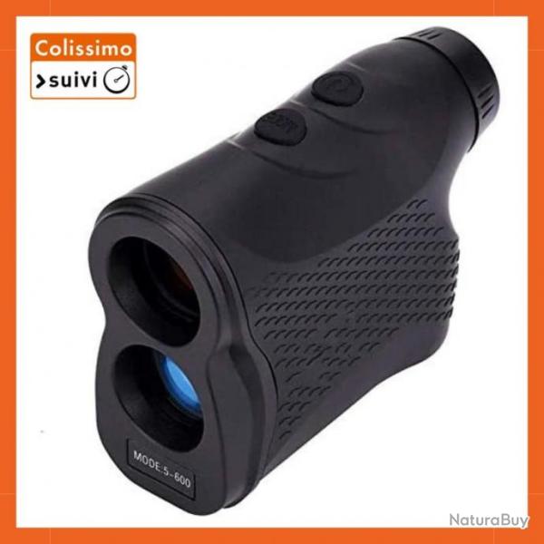 T�l�m�tre laser 600m - Grossissement 6x - Etanche IP54 - Noir - Livraison gratuite