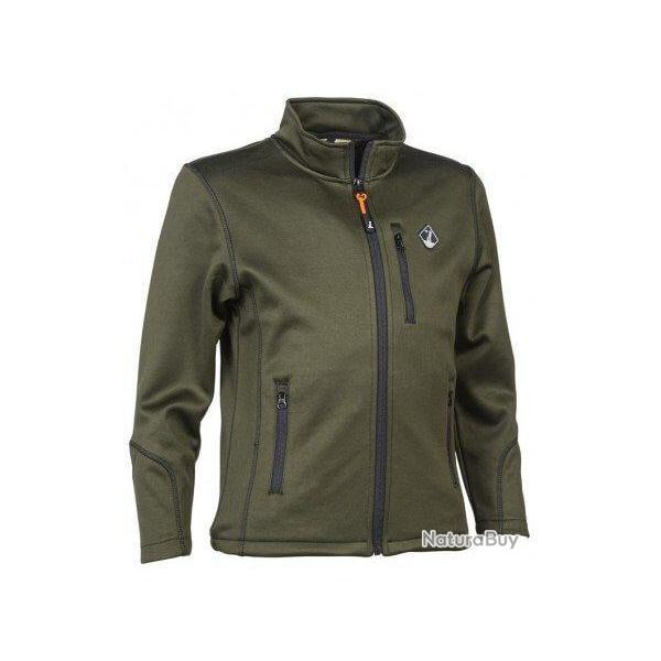 Sweat zipp� enfant kaki PERCUSSION