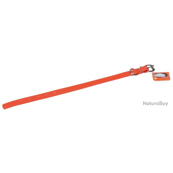 Collier Pour Chien En Biothane Mat Orange Grand Chien - 65 cm x 32 mm