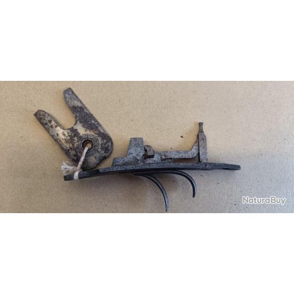 double d�tente fusil de chasse + plaque de recouvrement