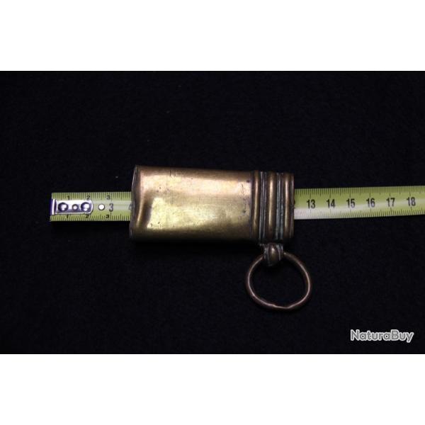 CHAPE   DE FOURREAU  CUIR  DE SABRE 1ER EMPIRE