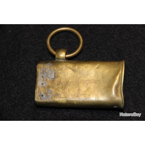 CHAPE   DE FOURREAU  CUIR  DE SABRE 1ER EMPIRE N�3