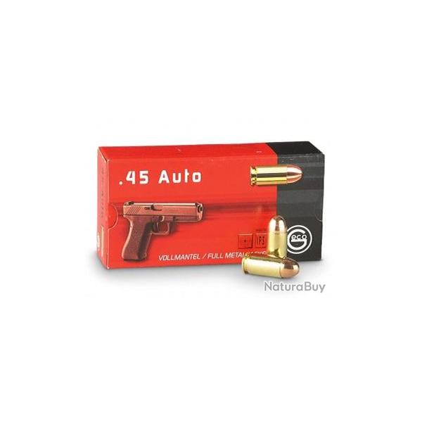 50 Cartouches GECO 45ACP 230gr FMJ