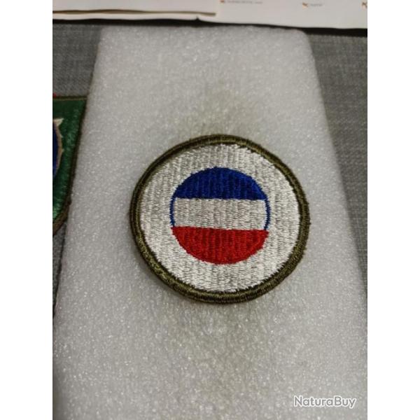 Patch arm�e us GHQ RESERVE green border ww2 original 1