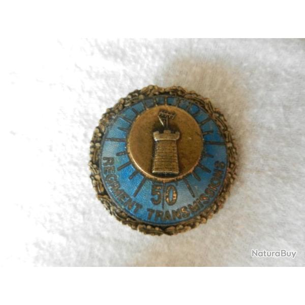 insigne militaire 50 transmissions