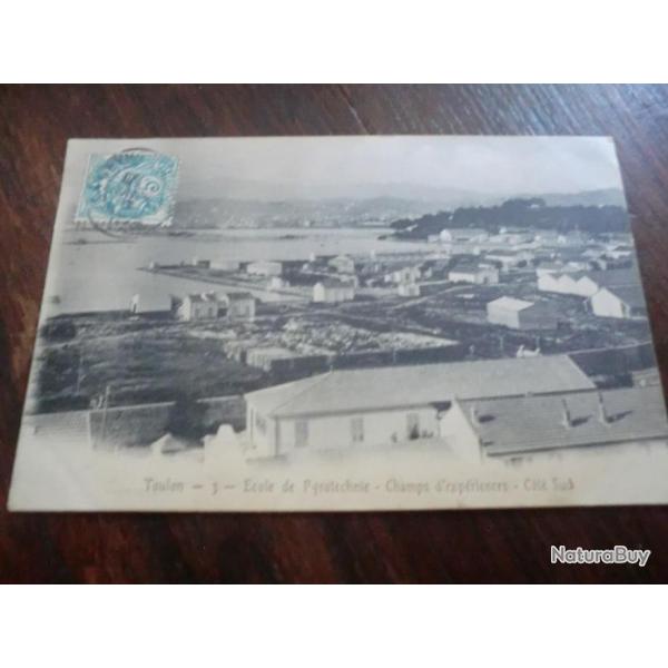 CP  dpt  83  TOULON  ECOLE PYROTECHNIE COTE SUD