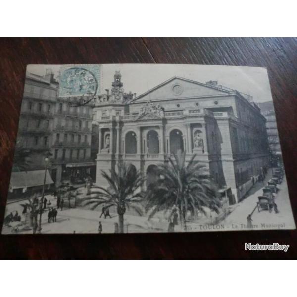 CP  dpt 83 TOULON  LE THEATRE MUNICIPAL