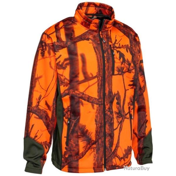 Gilet zipp� GhostCamo orange B B PERCUSSION