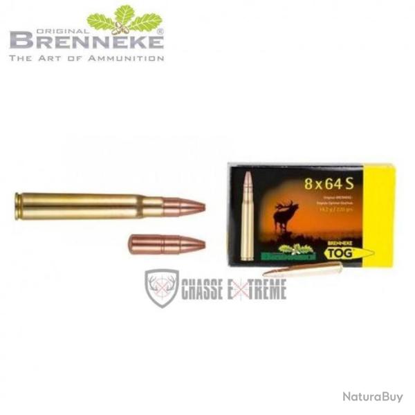 20 Munitions BRENNEKE TOG 220Gr Cal 8X64S