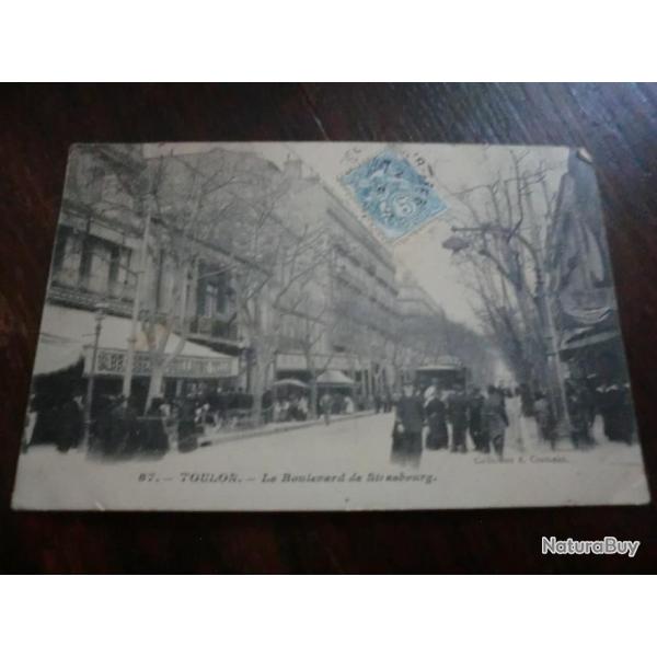 CP  dpt  83  TOULON  BD DE STRASBOURG