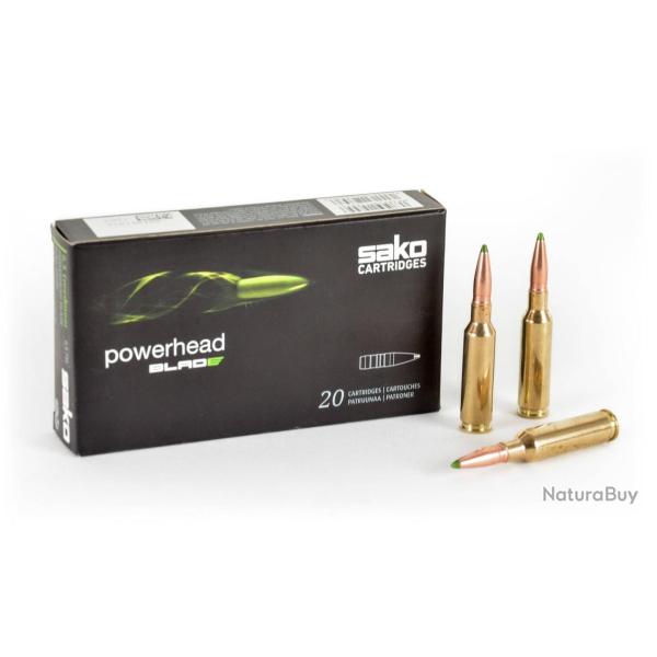 Munitions SAKO calibre 270 Win Powerhead Blade 120gr - 7.8g x20