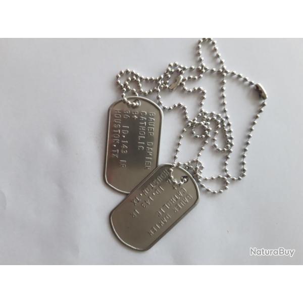 GRAVURE DE DOG TAG U.S.