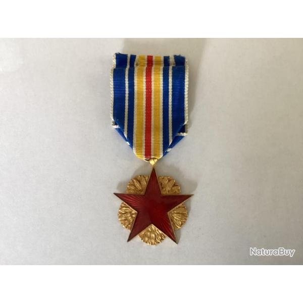 M�daille des bless�s militaire - mod�le Arthus Bertrand - �poque 4�me r�publique (guerre indochine)
