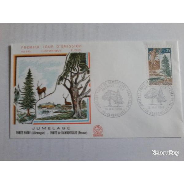enveloppe 1� jour �mission histoirique  FDC N� 640 1968.