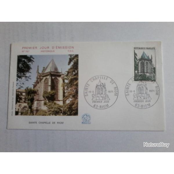 enveloppe 1 jour mission histoirique  FDC N 767 1971