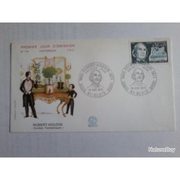 enveloppe 1 jour mission histoirique  FDC N 774 1971