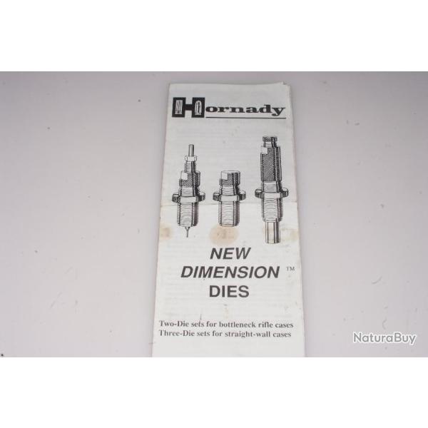 Documentation d'origine mode d'emploi rechargement outils Hornady