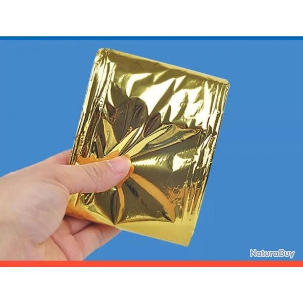 Couverture Thermique d'Urgence Kit Premiers Secours Militaires Imperm�able Survie Camping Randonn�e