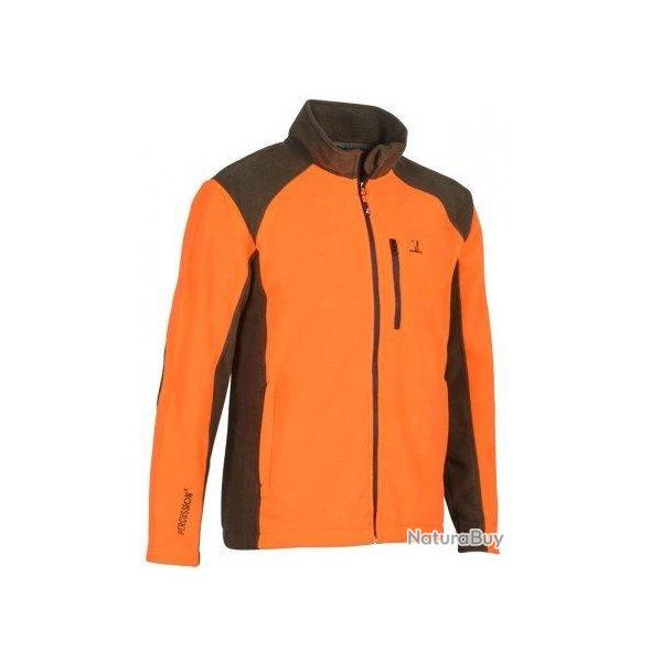 Blouson polaire orange brod� PERCUSSION
