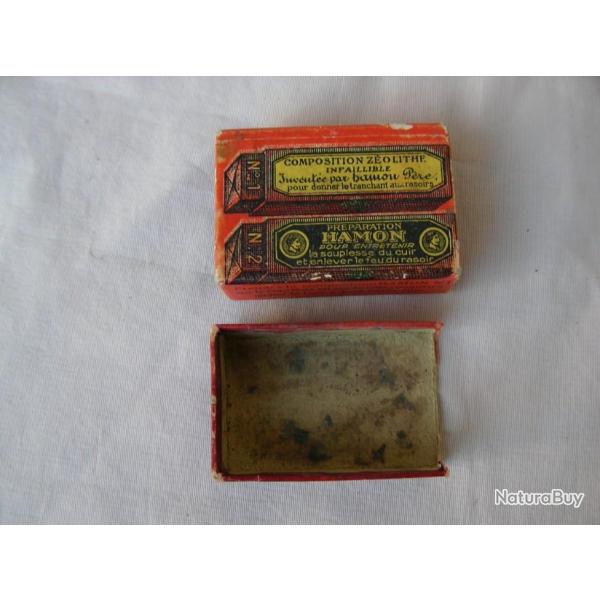 WW1 FRANCE BOITE VIDE FRANCAISE " HAMON " POUR L'ENTRETIEN DES RASOIRS DE RASAGE HYGI�NE DU SOLDAT